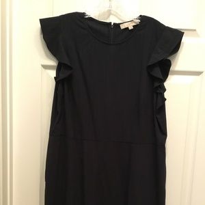 Loft 18 Petite Navy Pinstripe Dress with pockets!